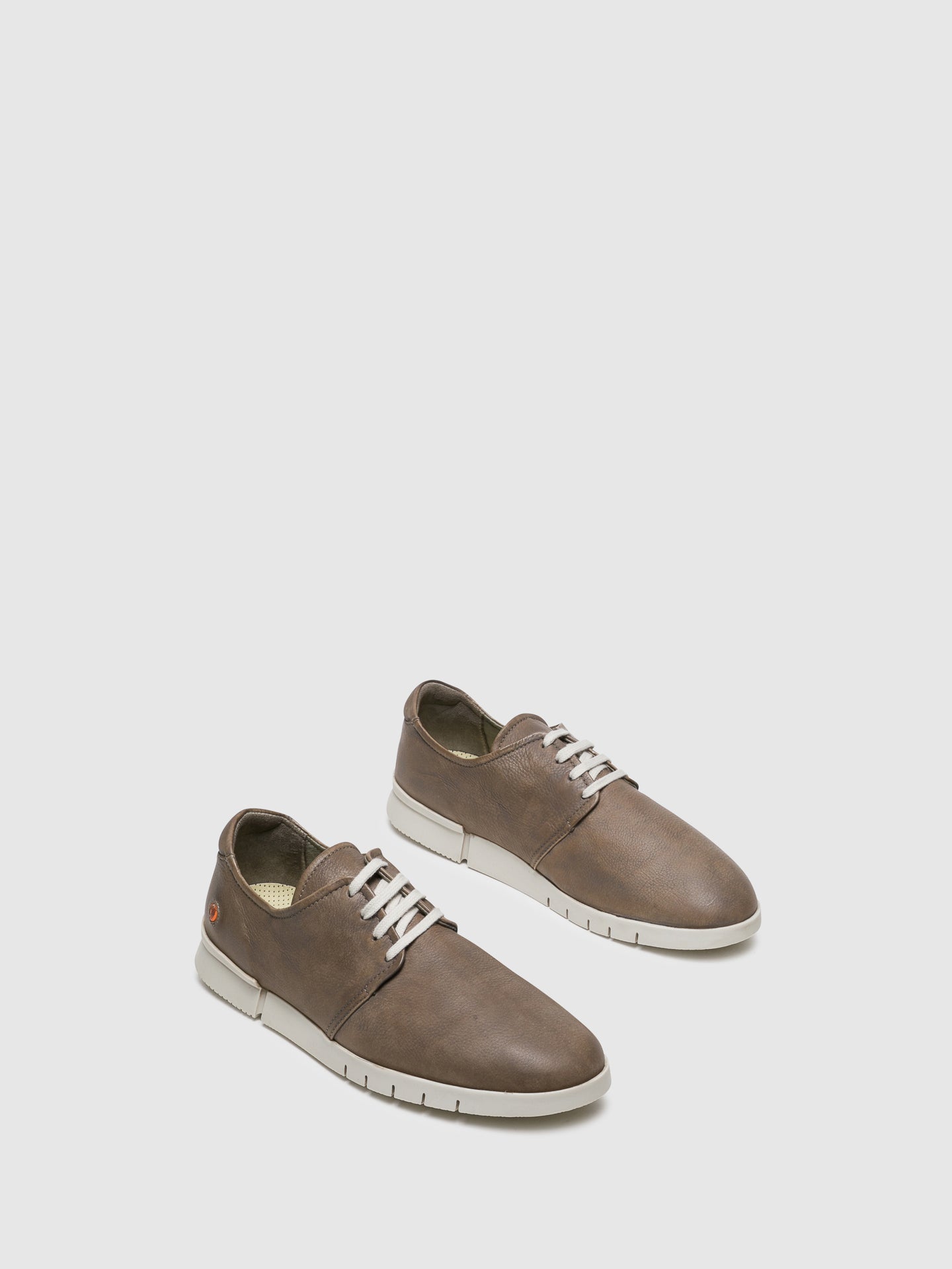 Softinos Gray Lace-up Trainers